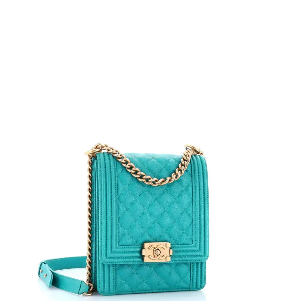 Chanel North South Boy Flap Bag Quilted #240491C27B - Picture 2 of 7